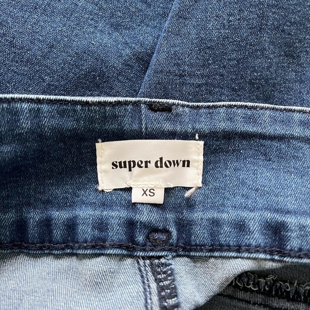 Revolve Super Down Debbie Denim Button Skirt - image 6